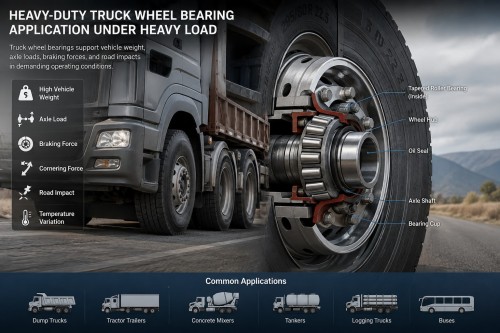 [Heavy-duty truck wheel bearing application under heavy load