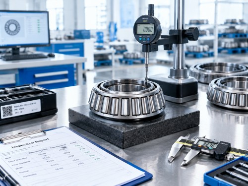 Truck bearing dimensional inspection as part of supplier quality control Truck bearing dimensional inspection as part of supplier quality control