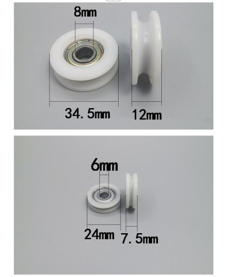 U groove plastic coated bearing pulley manufacturer and supplier in China
