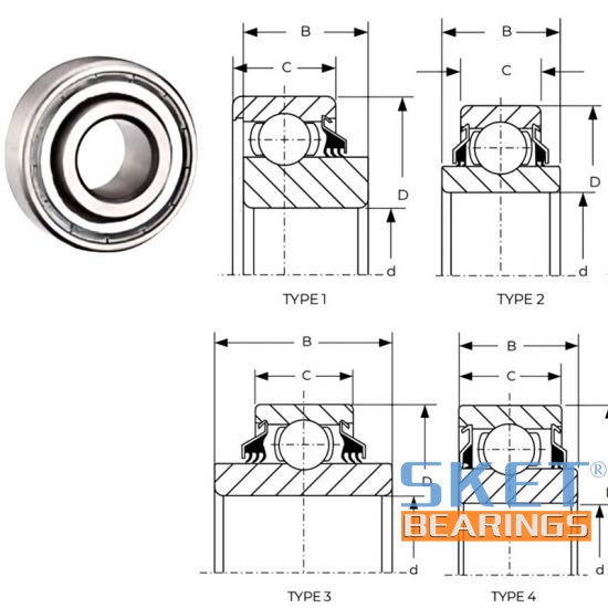 205KP6 Agricultural Bearing